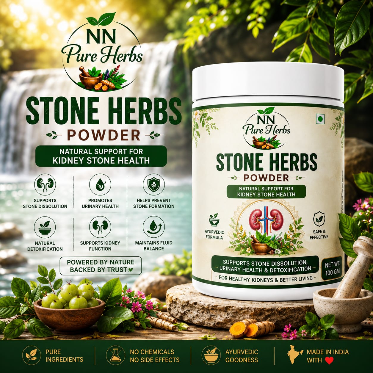NN Pure Herbs Stone Herbs Powder (100g) - Alternate View
